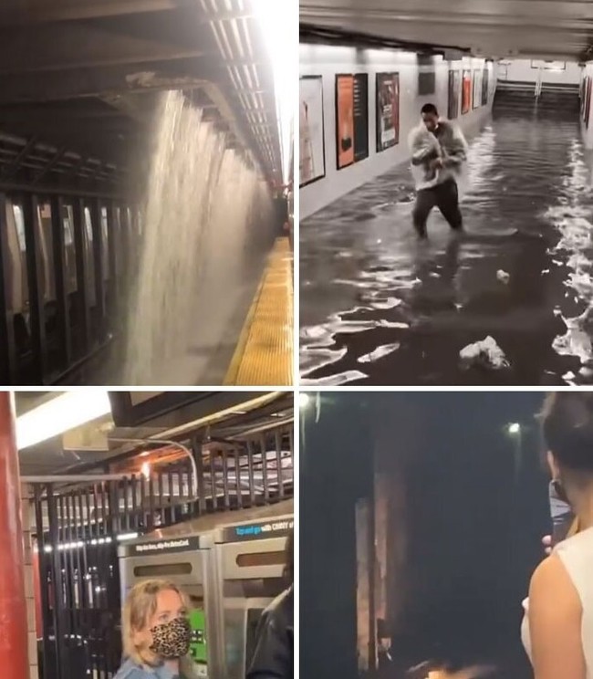 New York went down - New York, USA, Longpost, Hurricane, Flood, Потоп