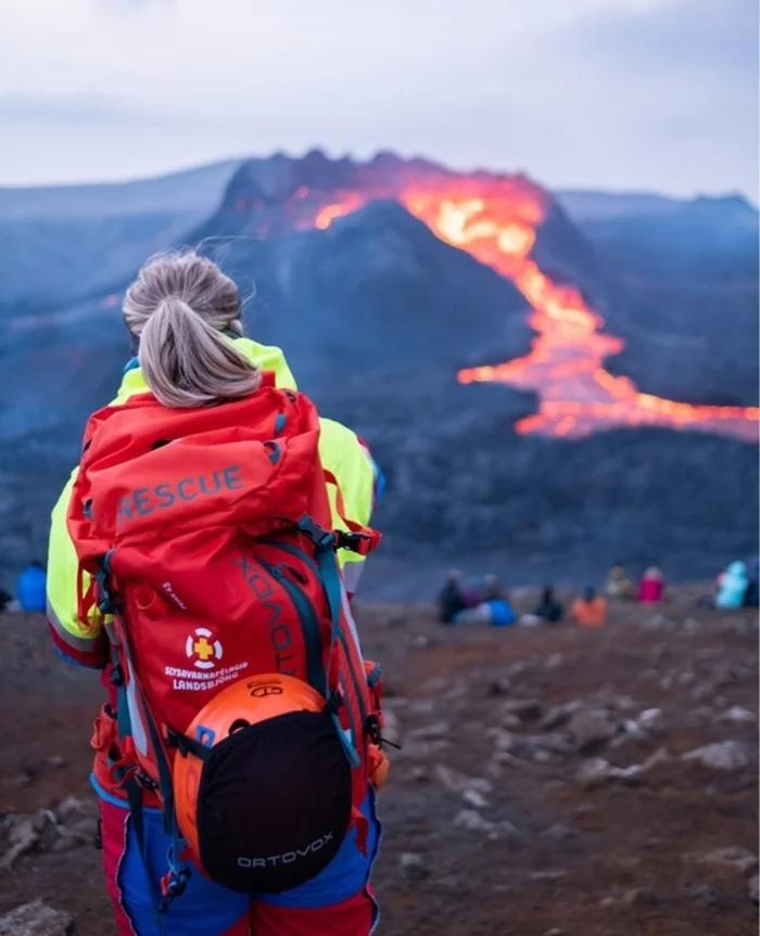 Angle is important - Foreshortening, Backpack, Helmet, Volcano, Eruption