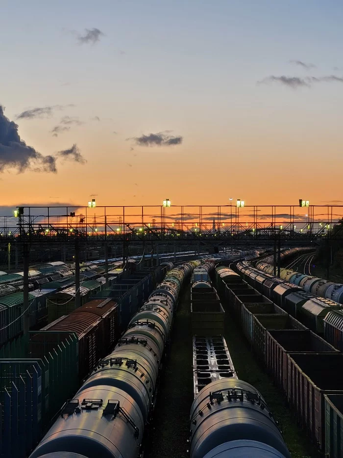 Endless Lineups - My, The photo, A train, Sunset