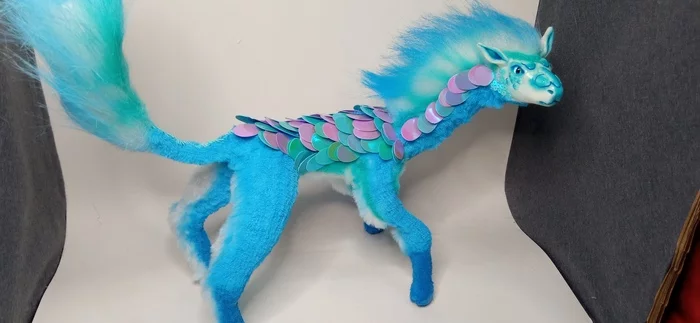 dragon horse - My, Toys, Handmade, Horses, Fantasy, The Dragon, Needlework without process, Longpost