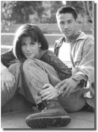 A little bit of nostalgia - Keanu Reeves, Sandra Bullock, Longpost, Actors and actresses, Celebrities, Photos from filming, Speed