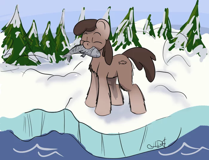 From the life of snow ponies - My little pony, Original character, Snow pony, Longpost