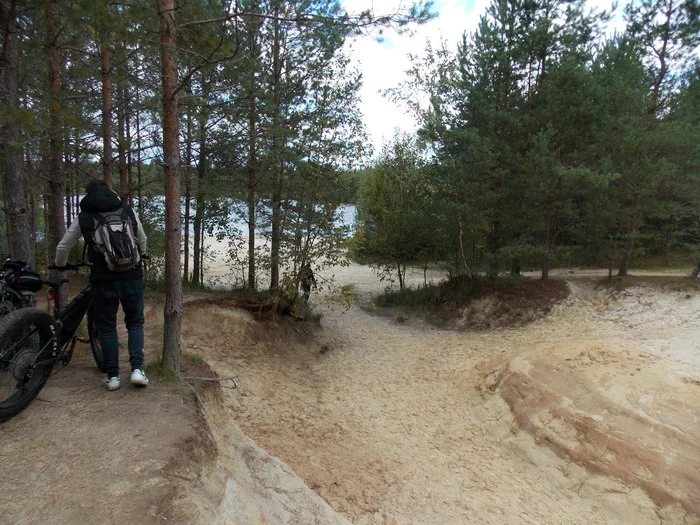 Small Luga Canyon - My, Leningrad region, Lake, Canyon, Sand, Longpost