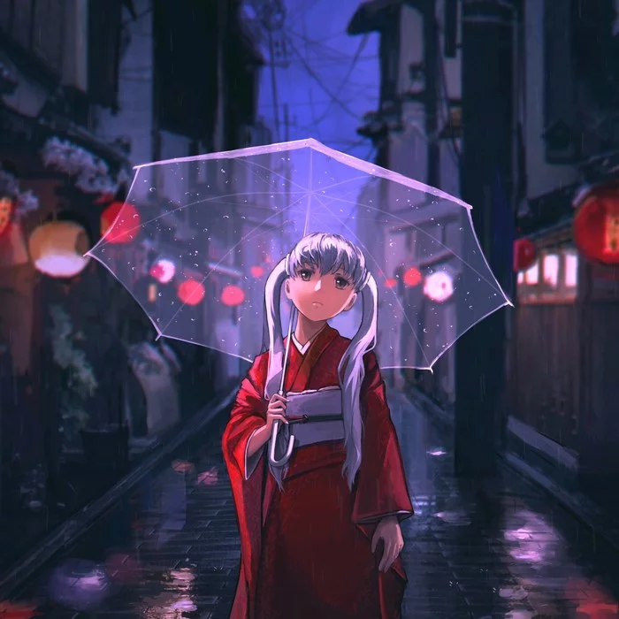 Rain - Monogatari series, Sodachi oikura, Anime art, Anime