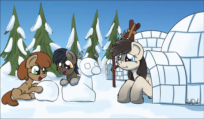 snowman - My little pony, Original character, Snow pony