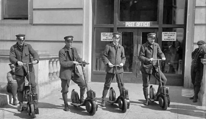 Scooters before it was mainstream - 20th century, Kick scooter, Old photo, Repeat