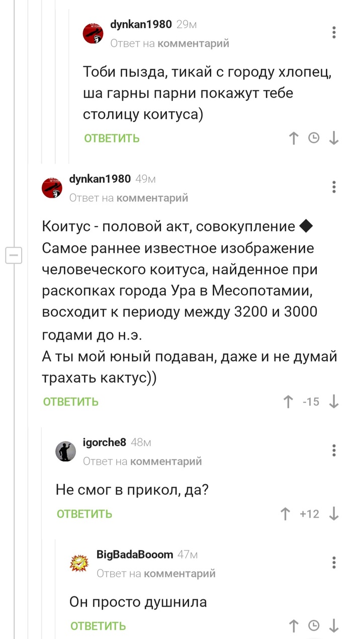 Что значит слово коитус