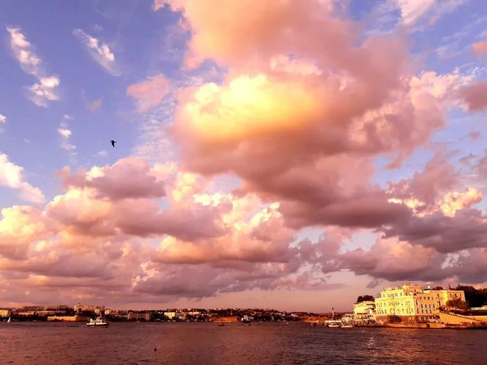 Clouds - My, Clouds, Sea, Sunset, Walk, Longpost