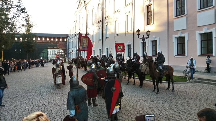 Historical reconstruction of the horse campaign of Alexander Nevsky, September 10-11 in Veliky Novgorod - My, Prince Alexander Nevsky, Velikiy Novgorod, Video, Longpost