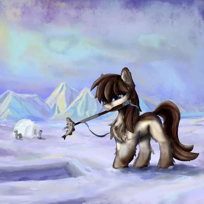 Якутская пони - Моё, My Little Pony, Snow Pony, Original Character