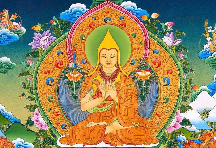 Je Tsongkhapa, Founder of the Gelugpa School, or Yellow Faith - Buddhism, Tibetan Buddhism, Founder