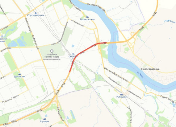 Petersburg road workers will partially block the ring road for a week - Saint Petersburg, Cad, Cable-stayed bridge, Traffic jams, RBK, Driver, Auto, Twitter, , Screenshot, Longpost