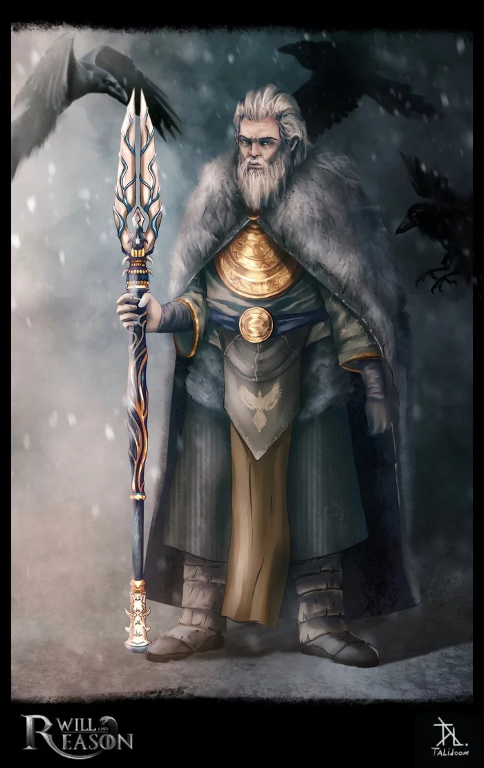 northern god of justice - My, Art, Development of, Gamedev, Games, Concept, Стратегия, Deity