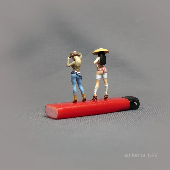 EAST-WEST - My, 3D, 3D modeling, 3D печать, Cowboy shirt, Modeling, Miniature, Scale model, Wild West, , East, Longpost, Girls