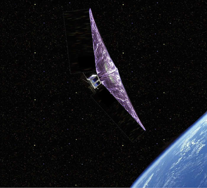 Decommissioned satellites will be equipped with a braking sail to deorbit them. - Space, Satellites, Sail