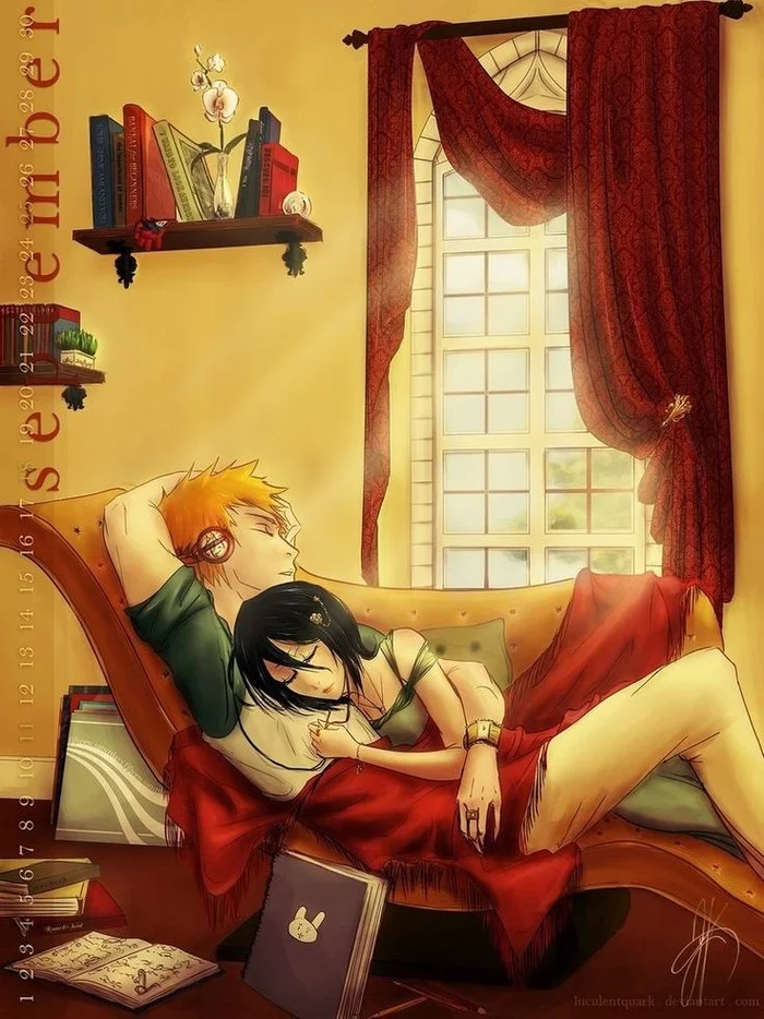 Ichigo and Rukia - Anime art, Anime, Kurosaki Ichigo, , Bleach