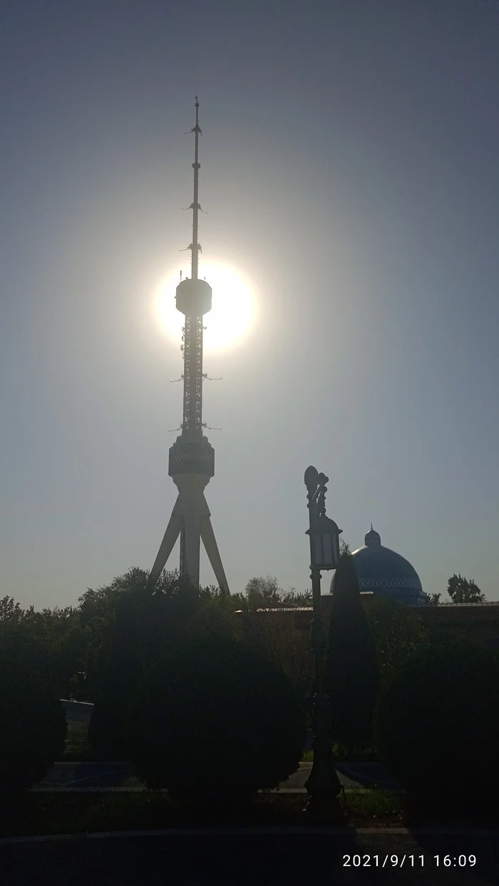 Tashkent TV tower - My, TV tower, Photo on sneaker, Tashkent