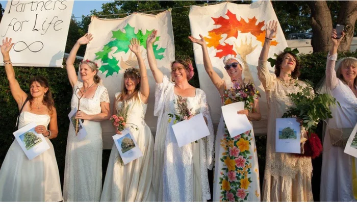 70 women married trees to save them from being cut down - Ecology, Tree, England, Wedding, Garbage