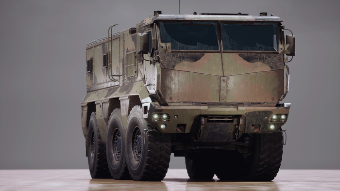 КАМАЗ-63968 Тайфун-К Autodesk Maya, Substance painter, Zbrush, Gamedev, 3D, Low poly, Видео, Длиннопост