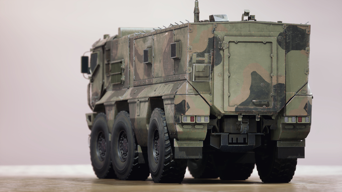 КАМАЗ-63968 Тайфун-К Autodesk Maya, Substance painter, Zbrush, Gamedev, 3D, Low poly, Видео, Длиннопост