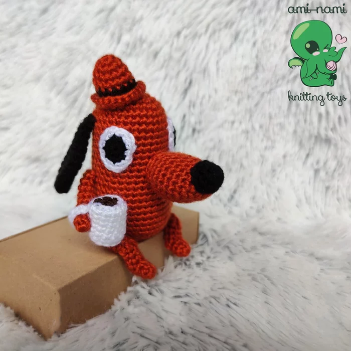 Peseli This is fine amigurumi - My, Amigurumi, Memes, This is fine, Needlework without process, Needlework, Longpost