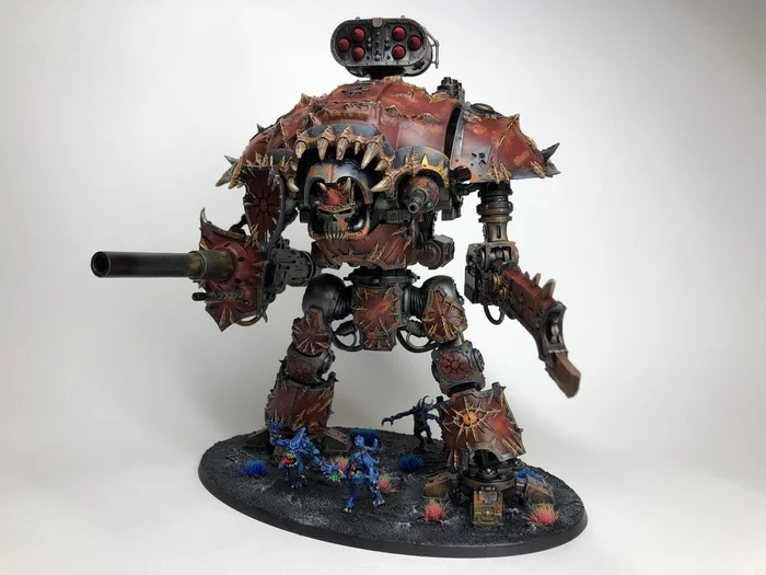 Chaos Knight - Chaos Knight, Wh miniatures, Airbrush, Longpost