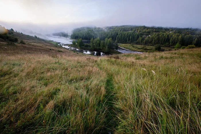 Kosva - the river of fogs - My, Perm Territory, Gubakha, Ural, Landscape, Fog, dawn, River, Longpost, Kosva