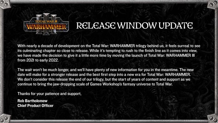 Total War: Warhammer 3    2022  Total war: Warhammer, Total War: Warhammer III, Total War,  