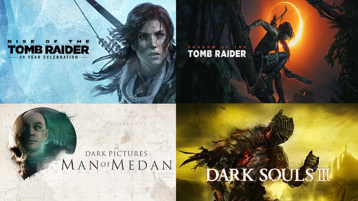 Розыгрыш. Shadow of the Tomb Raider: Def. Edit., Rise of the Tomb Raider: 20 Y.C., DARK SOULS III, The Dark Pictures Anthology: Man of Medan - Steamgifts, Розыгрыш, Компьютерные игры, Steam, Sgtools