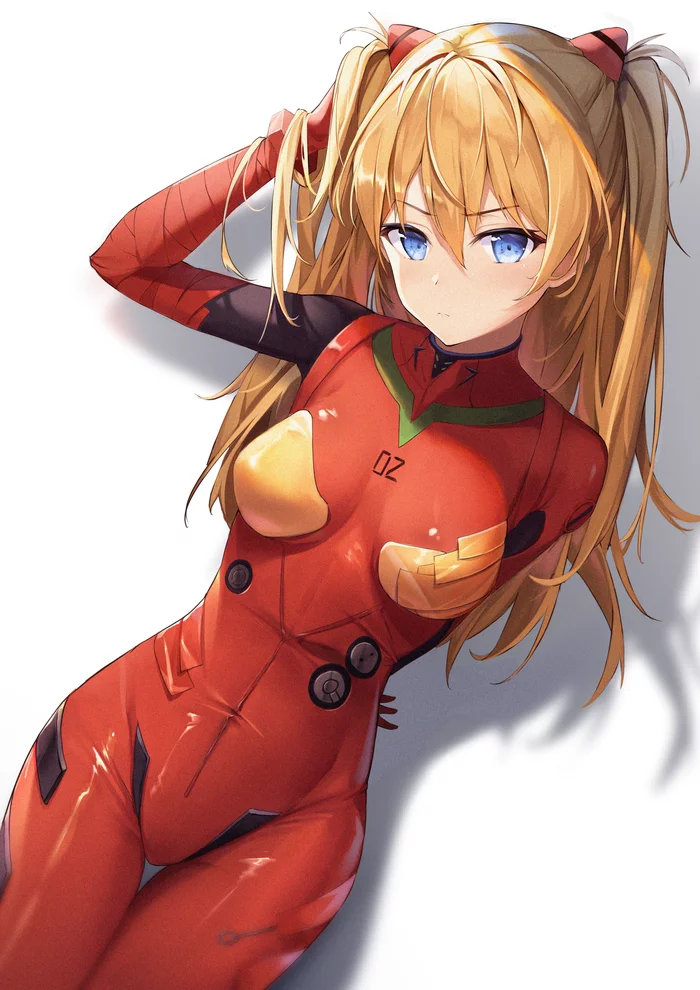 Асочка - Asuka Langley, Evangelion, Аниме, Anime Art, Plugsuit, Костюм