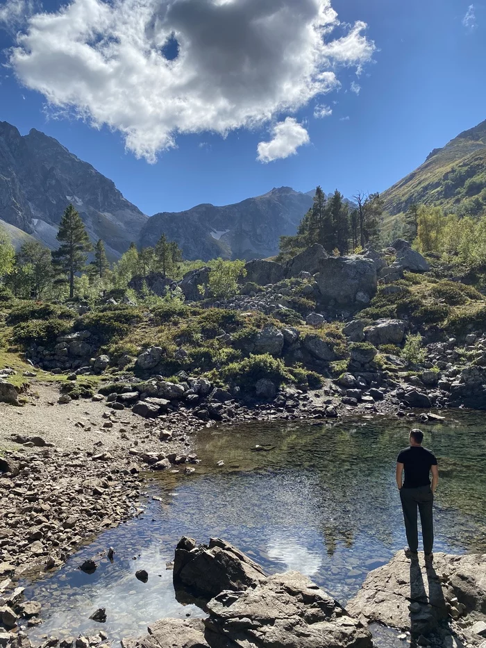 Secret lake beam Orlyonok, Karachayevo - Cherkessia - My, Nature, beauty of nature, wildlife, Russia, Caucasus, beauty, Karachay-Cherkessia, The photo