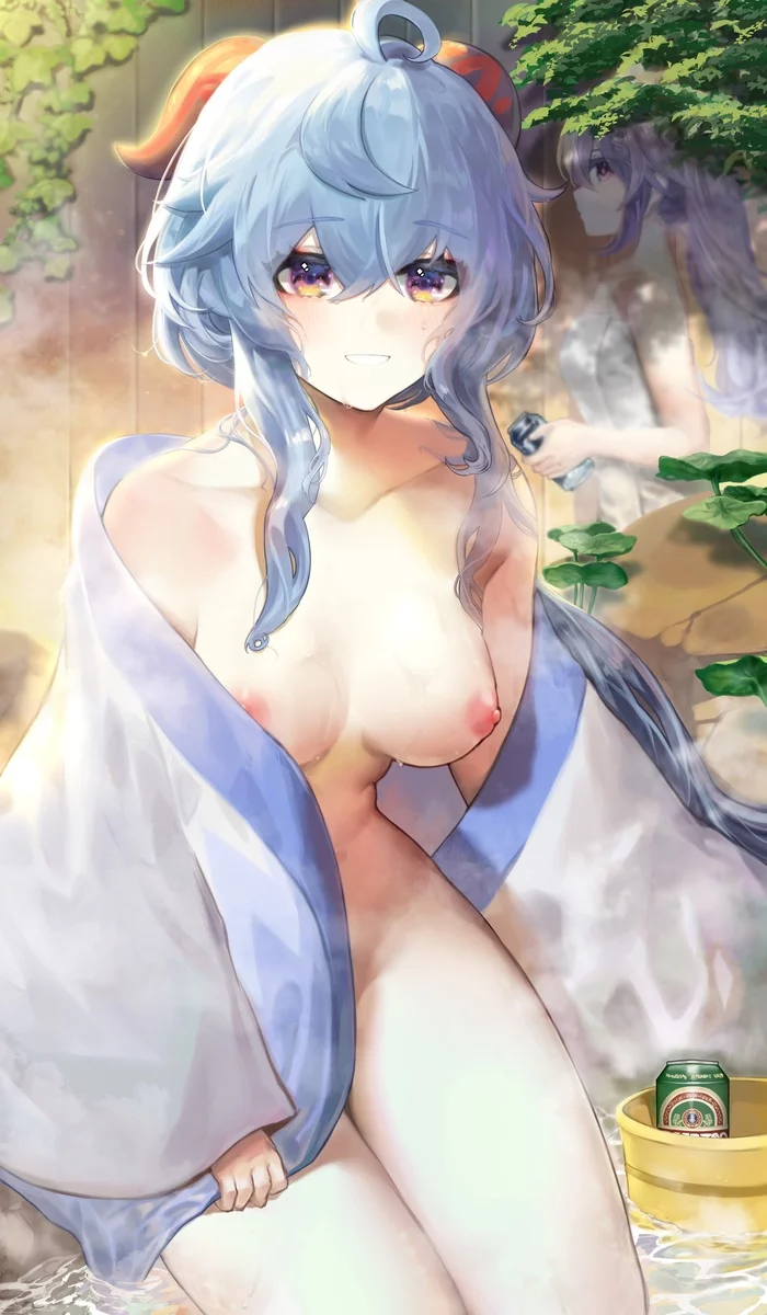 Ganyu - NSFW, Genshin impact, Ganyu, Keqing, Anime art, Art, Girls, Breast