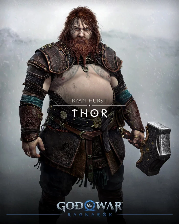 Fat Thor from God of War Ragnarok is the peak of male power, says powerlifting champion - Games, God of war, Scandinavia, Kratos, Greece, Викинги, Sony, Playstation, , Thor, Longpost