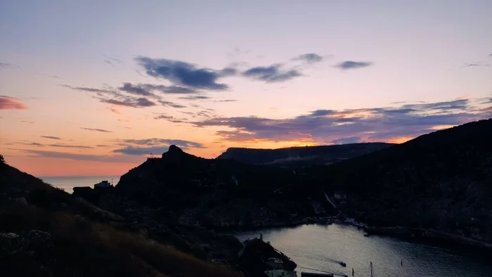 Sevastopol, sunset over Balaklava - My, Sevastopol, Landscape, Black Sea