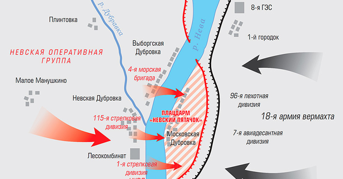 Ленинградский пятачок на карте