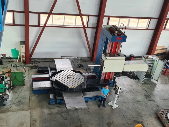 Heavy CNC horizontal boring machine 2A637 handed over to the Customer - My, Machine tool, Machine, Metalworking, CNC, Video, Longpost