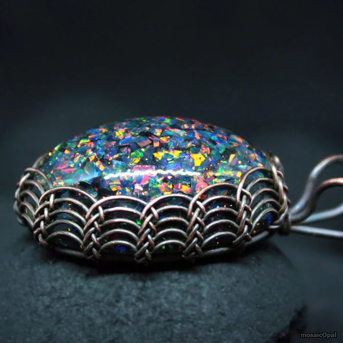 Return to copper after 4 years and 4D pendants - My, Needlework without process, Pendant, Wire wrap, Wire jewelry, Wire, Copper wire, Opal, Epoxy resin, , Trypophobia, Handmade, Decoration, Copper, Steel, Mill, Longpost