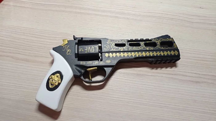 Made Chiappa Rhino Harley Quinn from Suicide Squad - Craft, Needlework without process, Revolver, Harley quinn, Suicide Squad, My