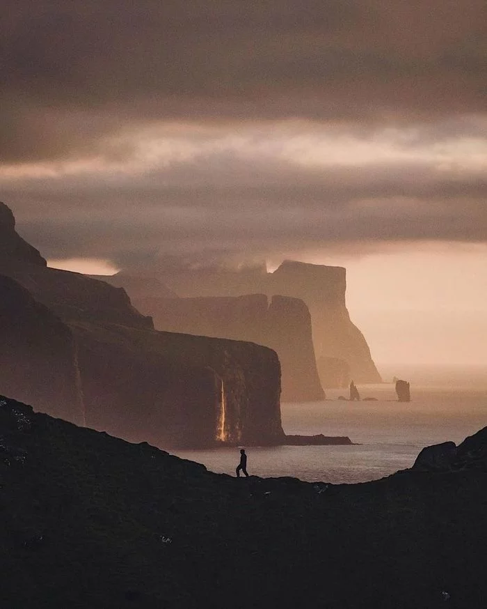 Калсой, Фарерские острова /  Kalsoy, Faroe Islands - Исландия, Шотландия, Фарерские острова, Скалы, Фотография