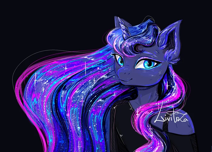 Multicolored - My, My little pony, Princess luna, Livitoza