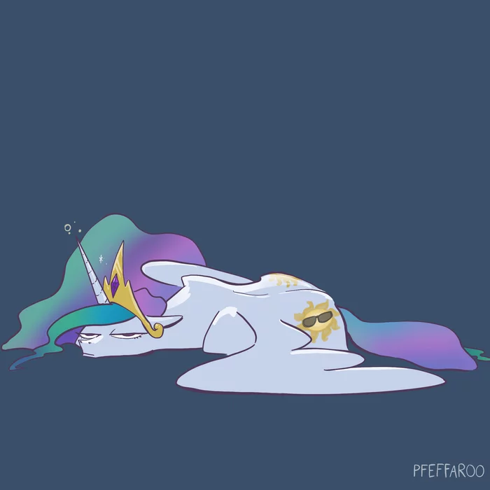 The princess is sad... - My little pony, Princess celestia, Pfeffaroo