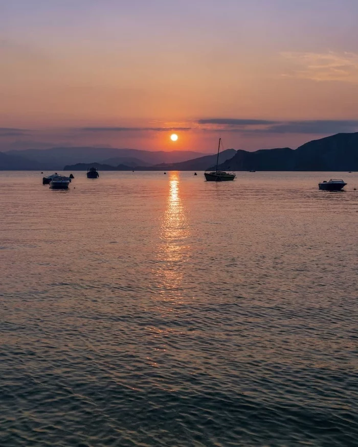 Ordzhonikidze, Crimea - Crimea, Sea, Black Sea, Nature, Sunset, The mountains, The photo, Sergo Ordzhonikidze