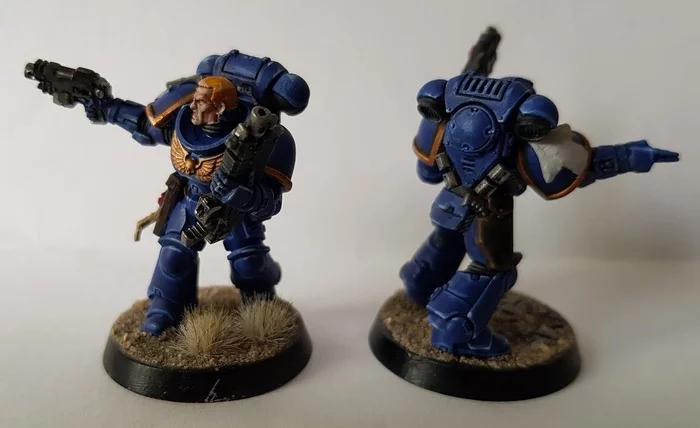 Brother Pupas and Brother Lupas - My, Warhammer 40k, Ultramarines, Death korps of krieg, Painting miniatures, Longpost