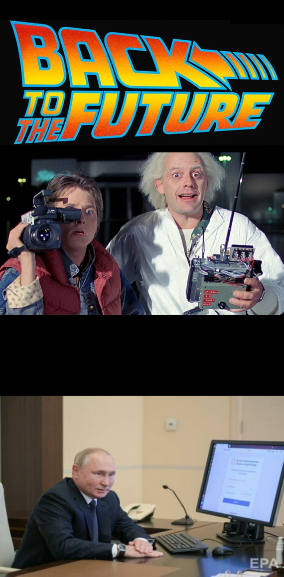 Fourth part - Back to the future (film), Images, Humor, Vladimir Putin, Vote, Marty McFly, Dr. Emmett Brown
