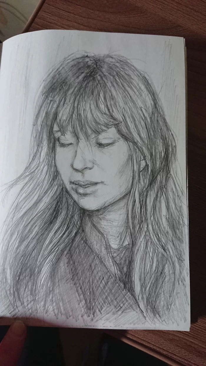 Yanka Diaghileva, sketch (2019) - My, Yanka Diaghileva, Pencil drawing, Sketch, Portrait, Musicians