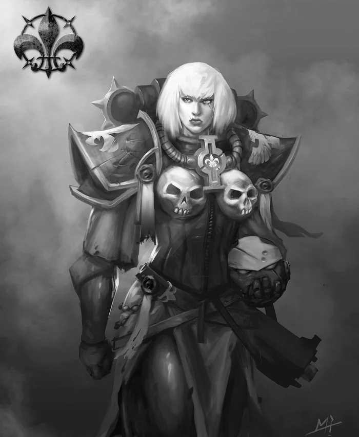 Wh40K art by Yi Meng Zhang - Wh Art, Warhammer 40k, Adepta Sororitas, Space wolves, Genestealer Cults, Imperial guard, Inquisition, Rule 63, , Drukhari, Orcs, Longpost