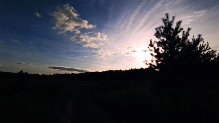 Autumn sky - My, The photo, Sky, Autumn, Evening