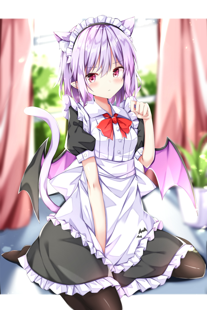 Remilia Scarlet Touhou, Remilia Scarlet, Anime Art, , Kuraaken, Animal Ears, 