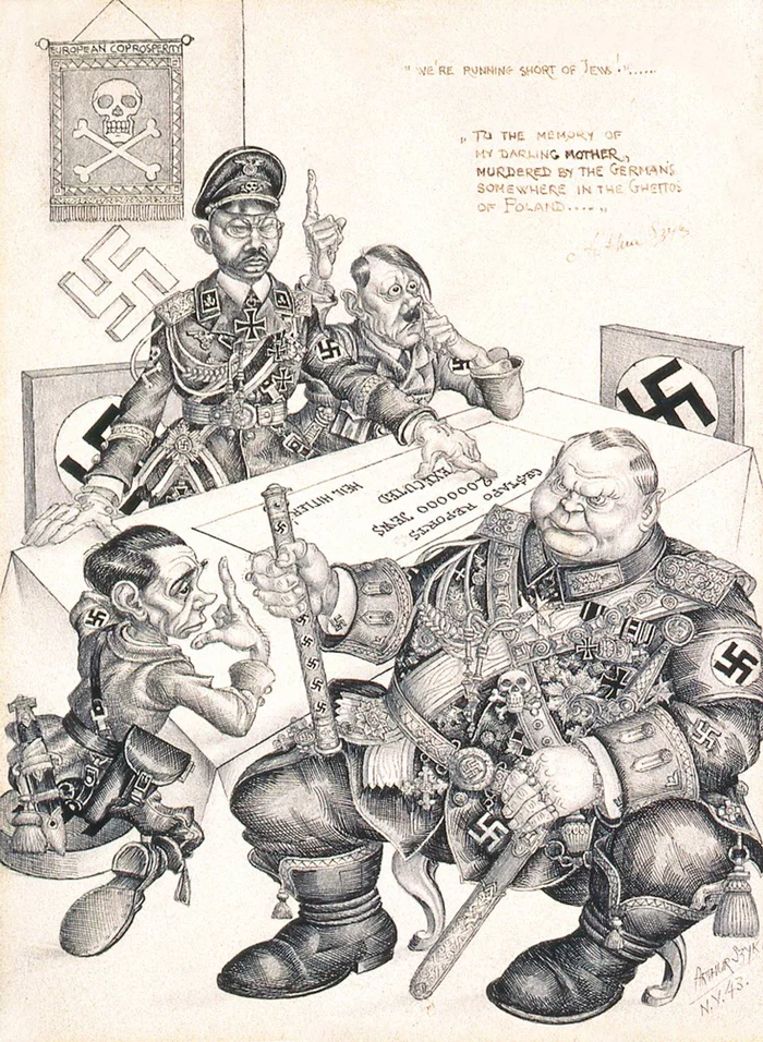 Grotesque - Arthur Schick's weapon - Caricature, Artist, Jews, The Second World War, Fight, Art, Biography, Text, Longpost