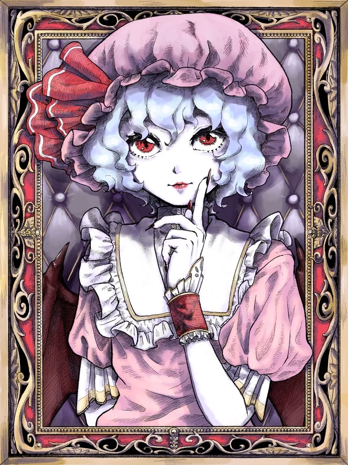 Remilia-san - Touhou, Remilia scarlet, Anime art, Anime, Games, Art, Portrait